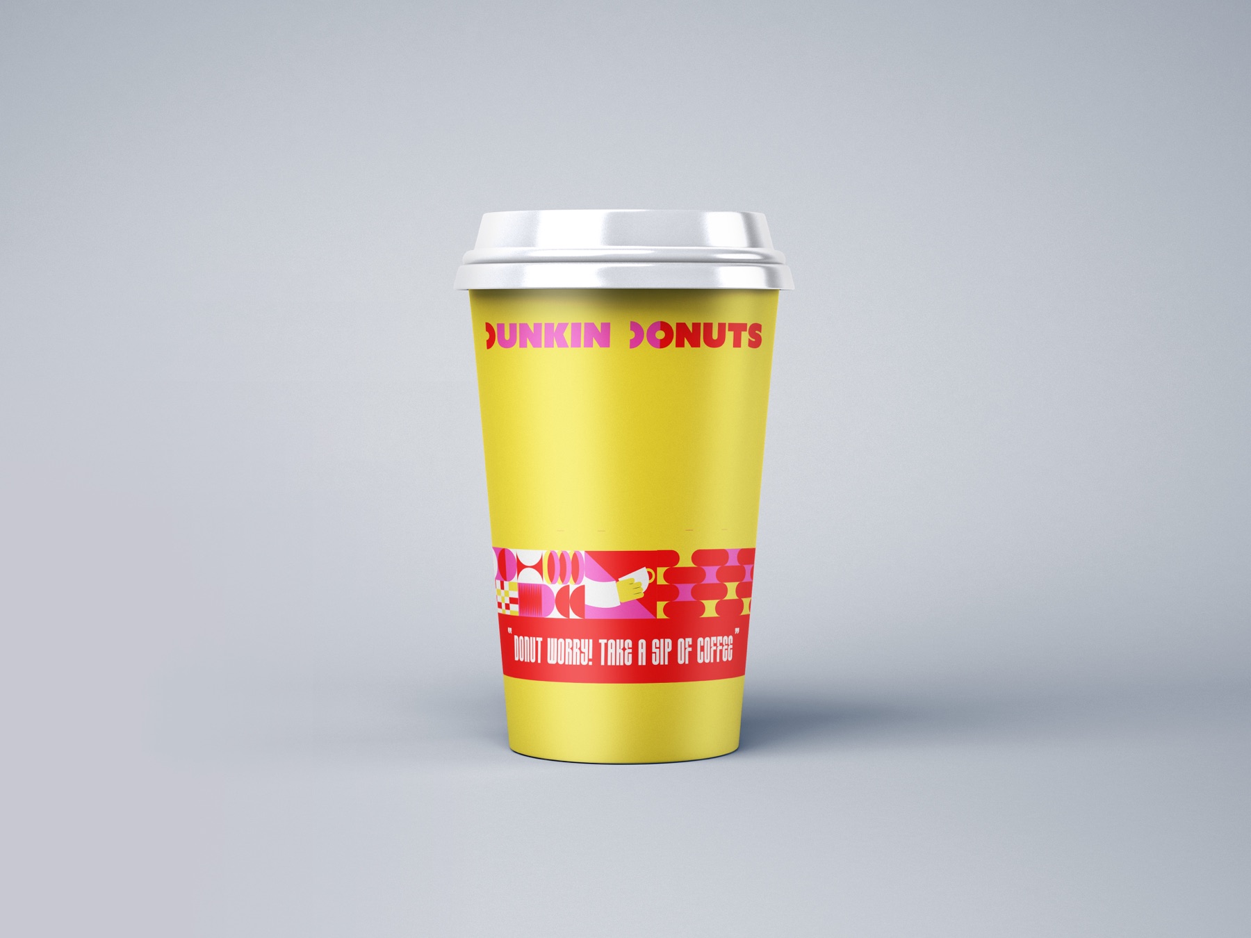 “Donut worry! Take a sip of coffee”